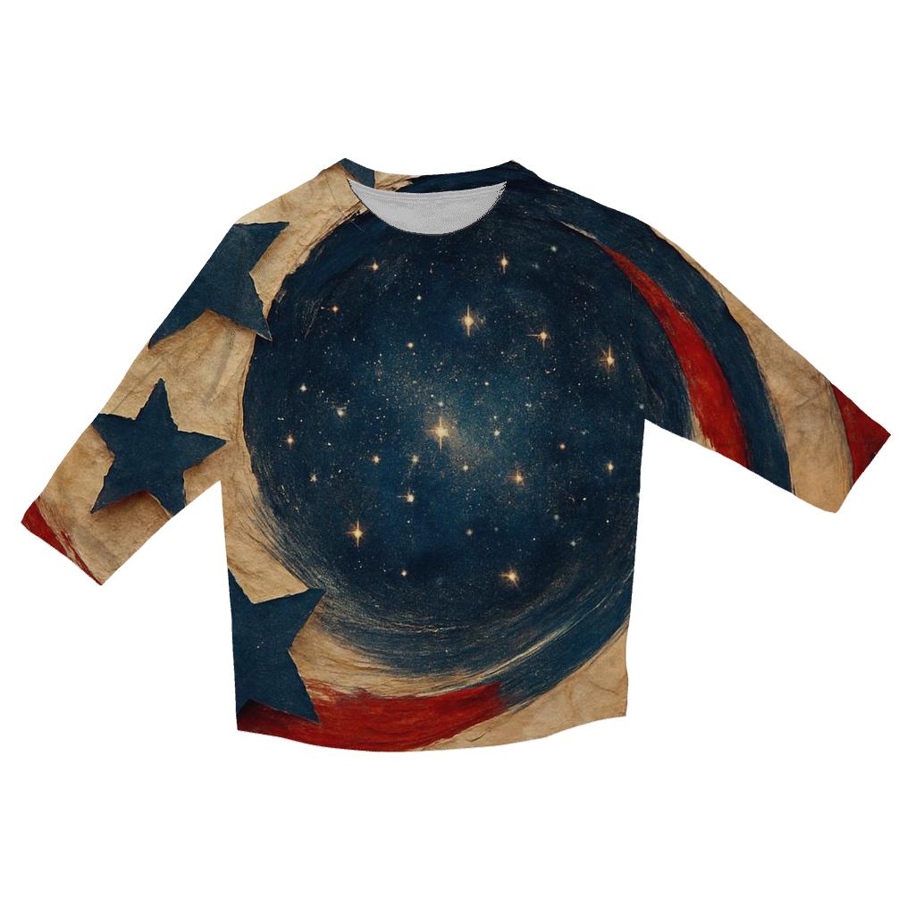Starlight Collage cotton quarter sleeve shirts