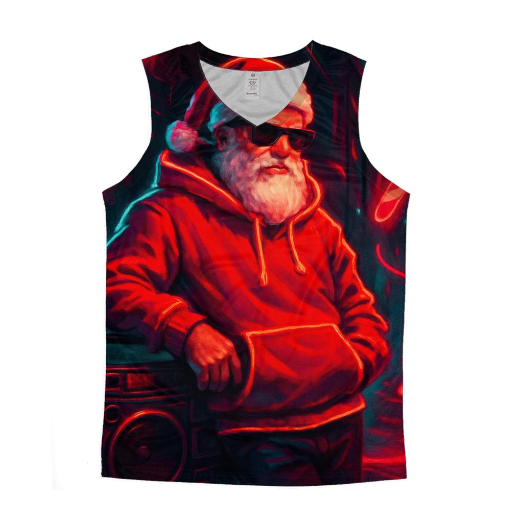 Neon Streetwear Santa stylish racerback tanks