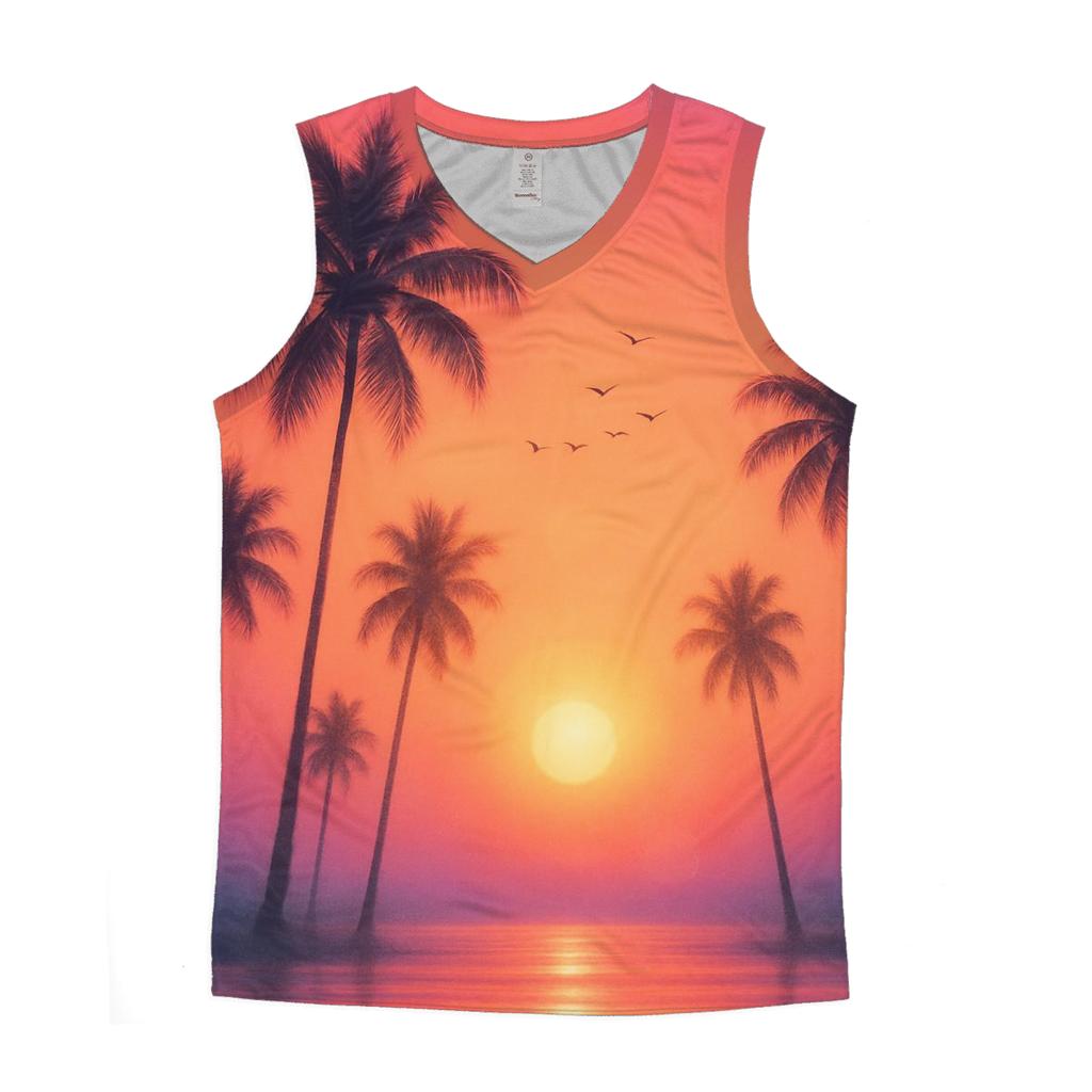 Palm Dusk Chorus personalized athletic tanks