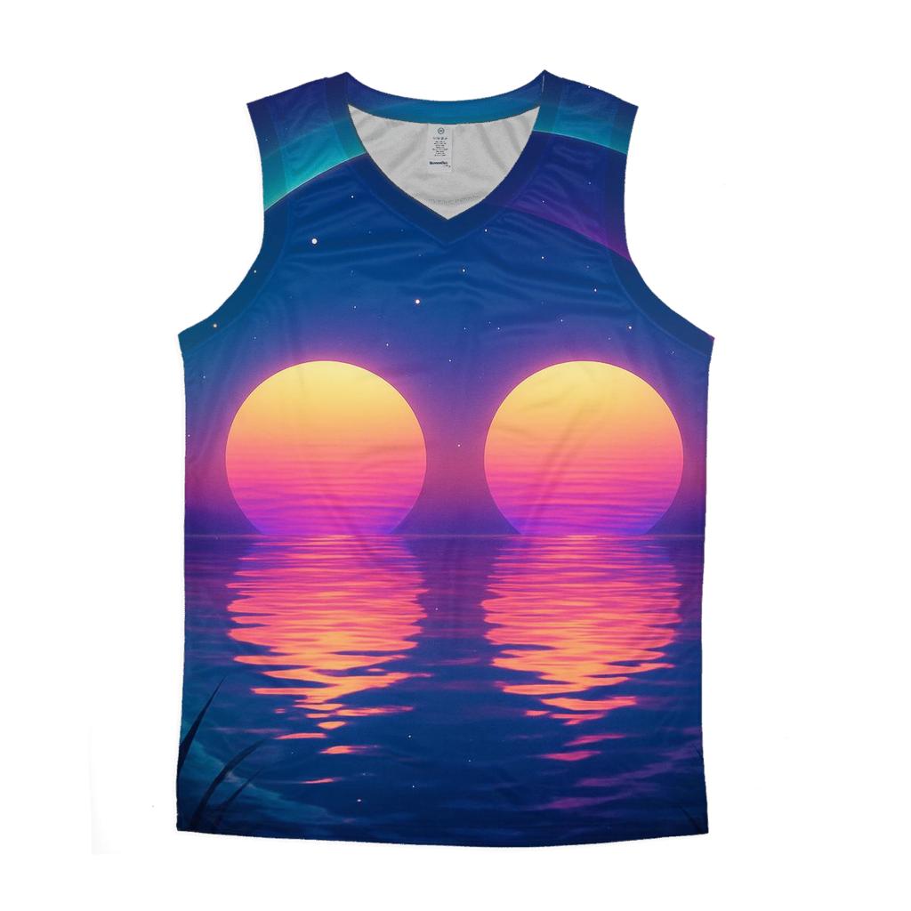 Twin Suns Reflection casual summer tank tops