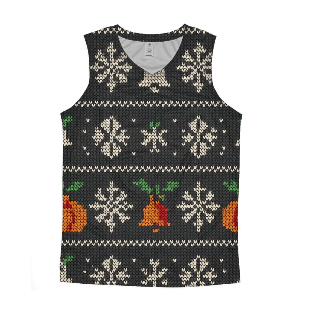 Nordic Pumpkin Fair Isle Row custom tank tops