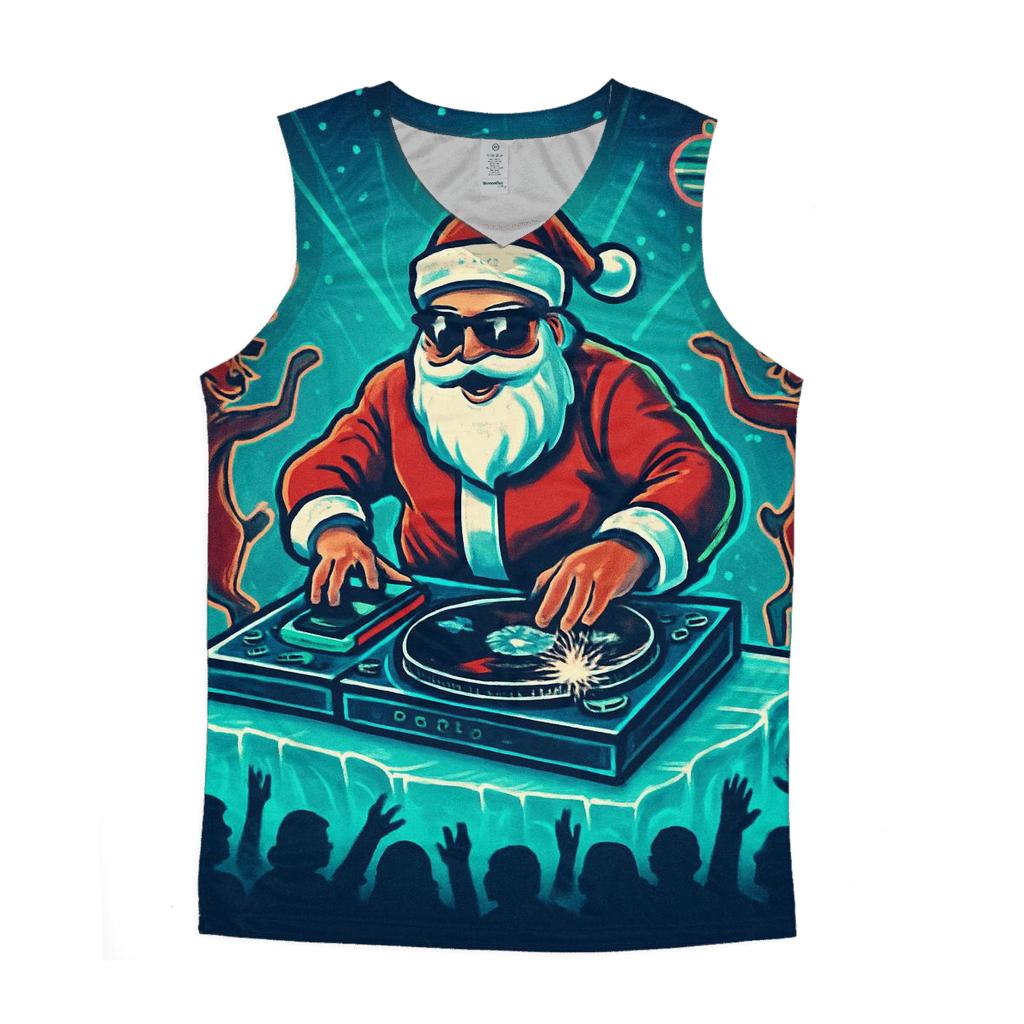 DJ Claus Winter Club designer workout tanks
