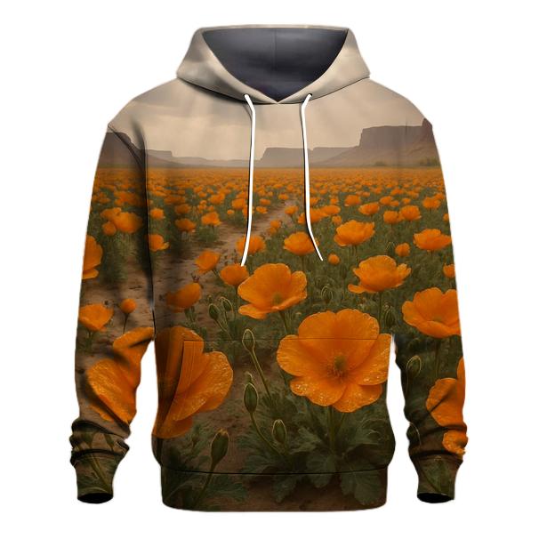 Desert Rain Poppy After Shower premium hoodies