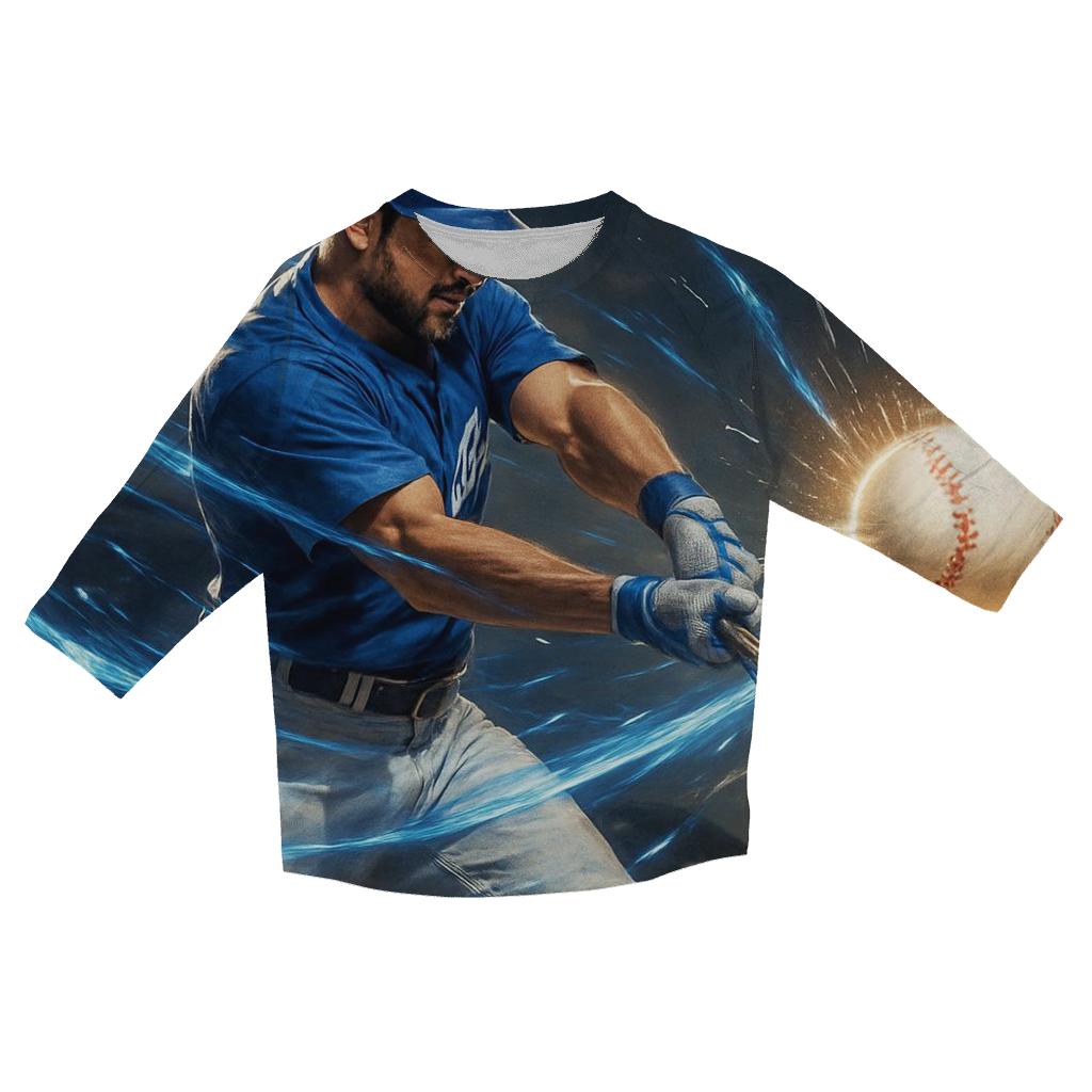 Blue Energy Swing fashion 3/4 sleeve shirts