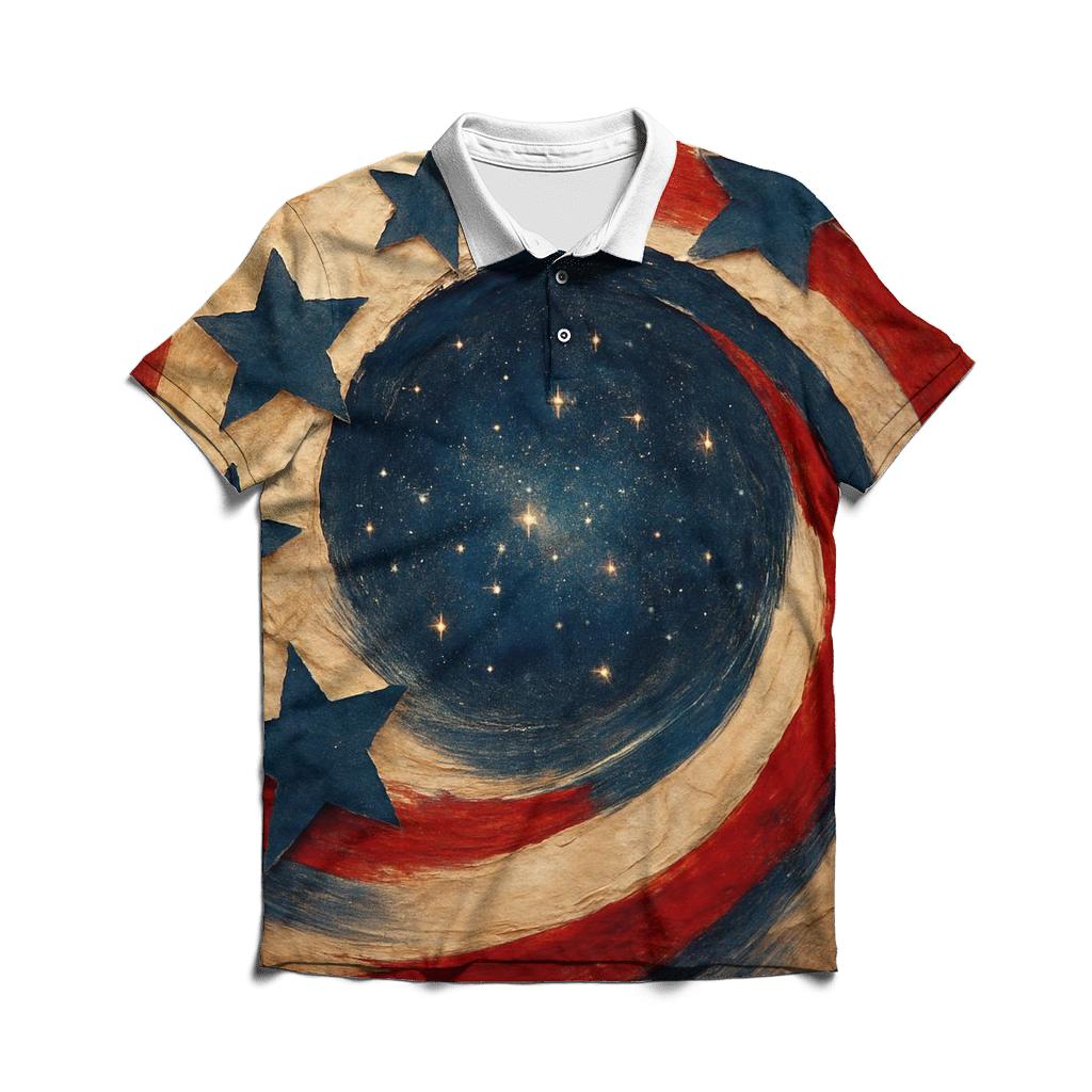 Starlight Collage custom polo shirts