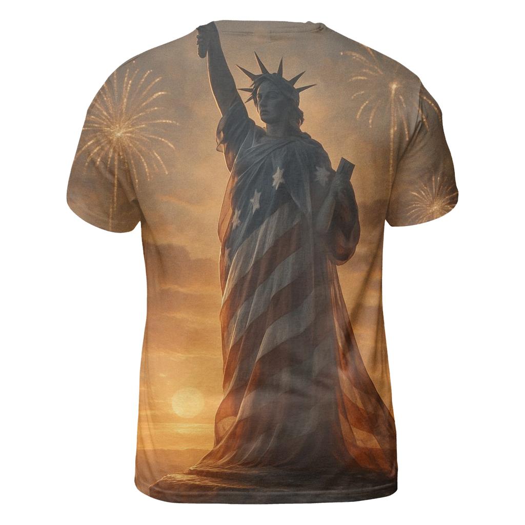 Liberty Echo artistic all-over print tops