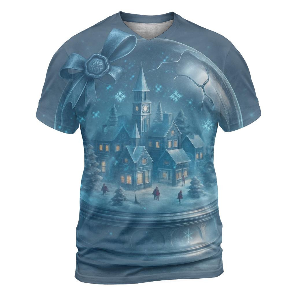 Snow Globe Cityscape designer pattern shirts