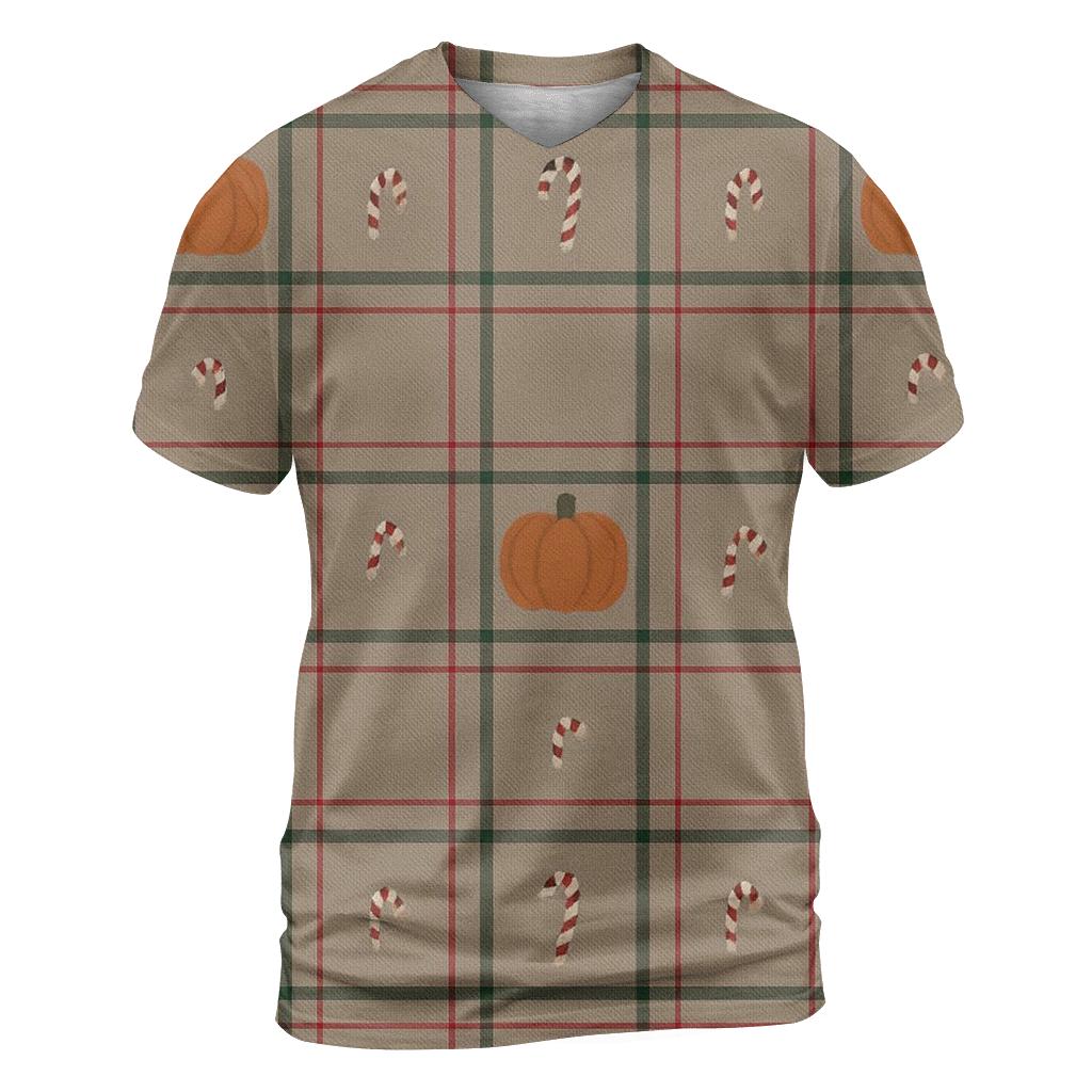 Gingham Pumpkin Plaid personalized full print shirts