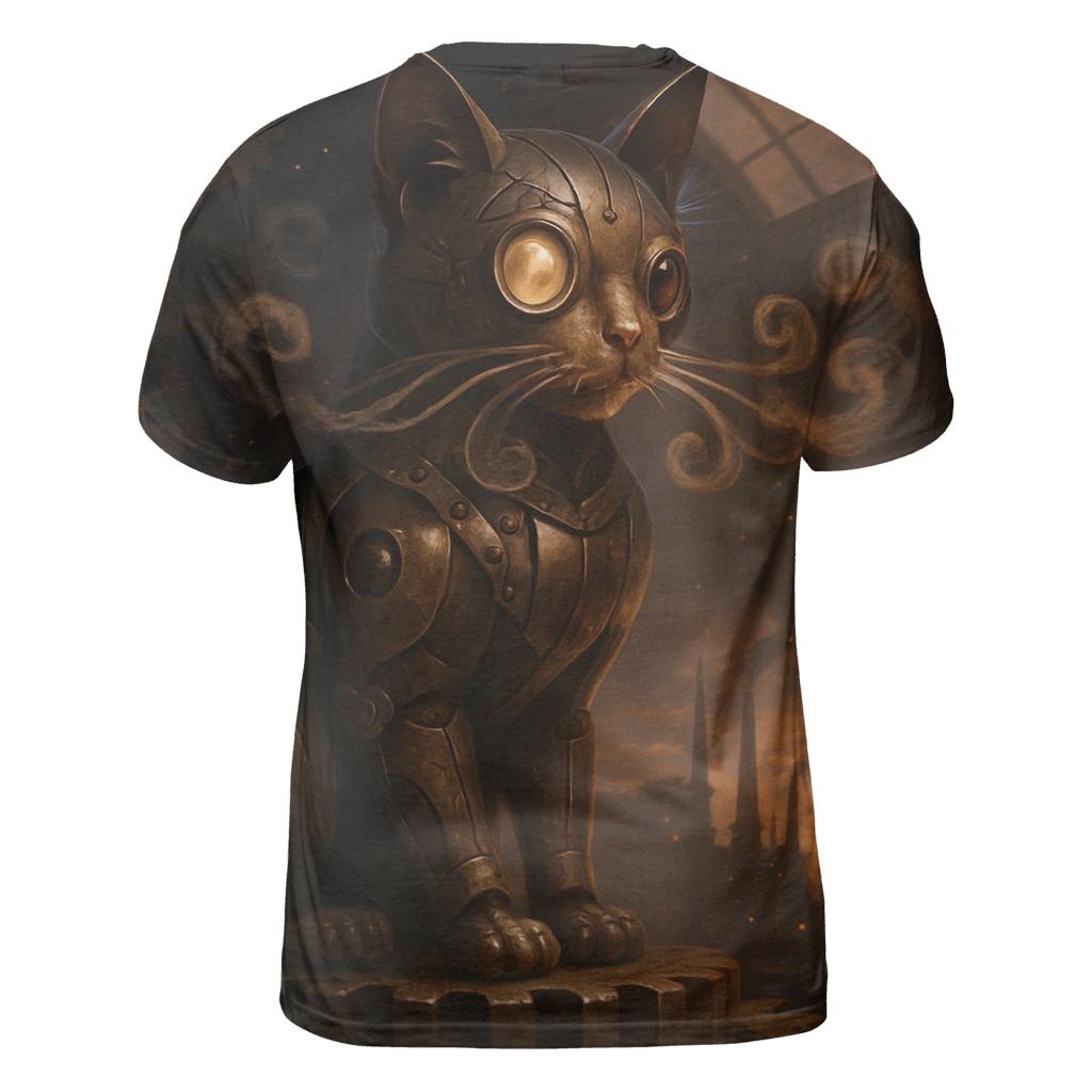 Clockwork Alley Mechanicat trendy printed shirt styles