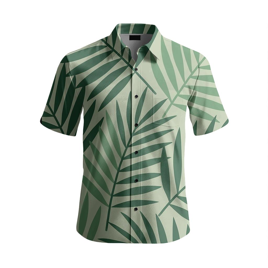 Interstellar Tropical Palm Repeat premium embroidered apparel