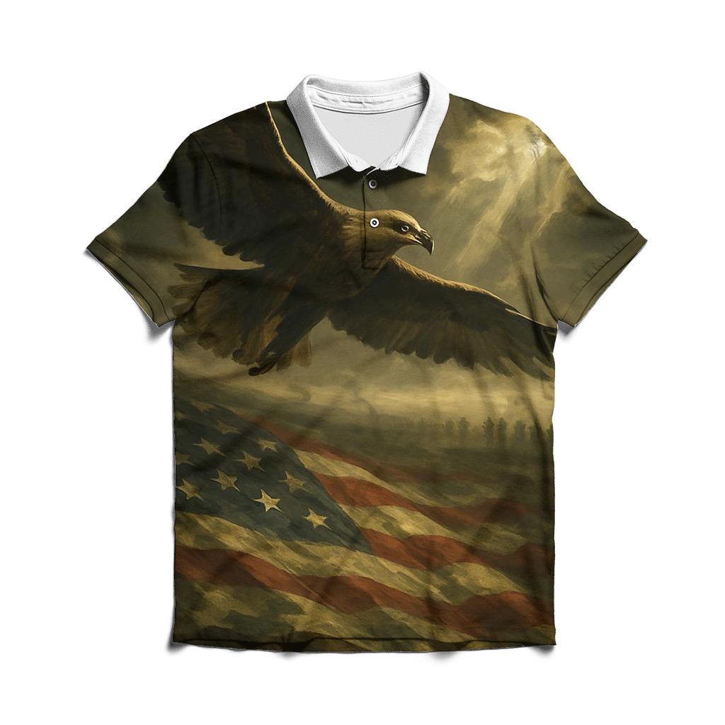 Eagle Over Valor Field designer slim fit polos