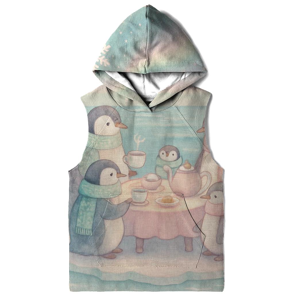 Penguin Evening Tea Party custom hoodies