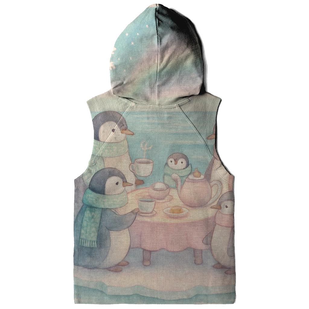 Penguin Evening Tea Party custom hoodies
