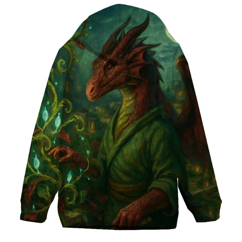 Skyline Botanist Dragon designer hoodies