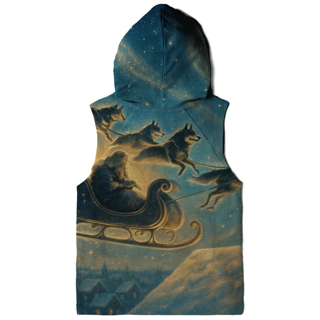 North Pole Midnight Delivery graphic hoodies