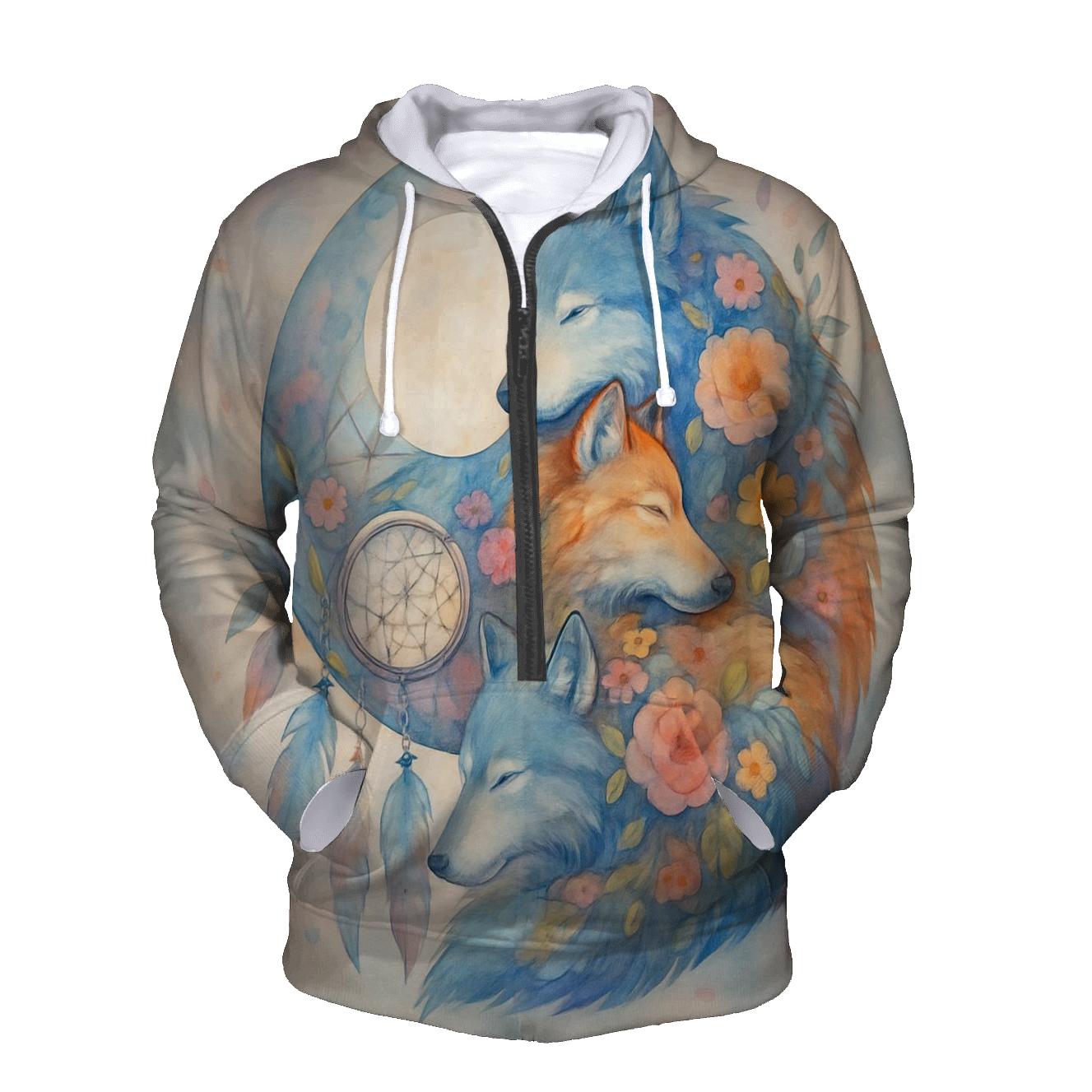 Lunar Dreamcatcher Wolf hoodie styles