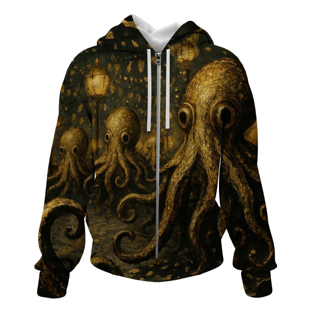 Gilded Kraken Parade embroidered hoodies