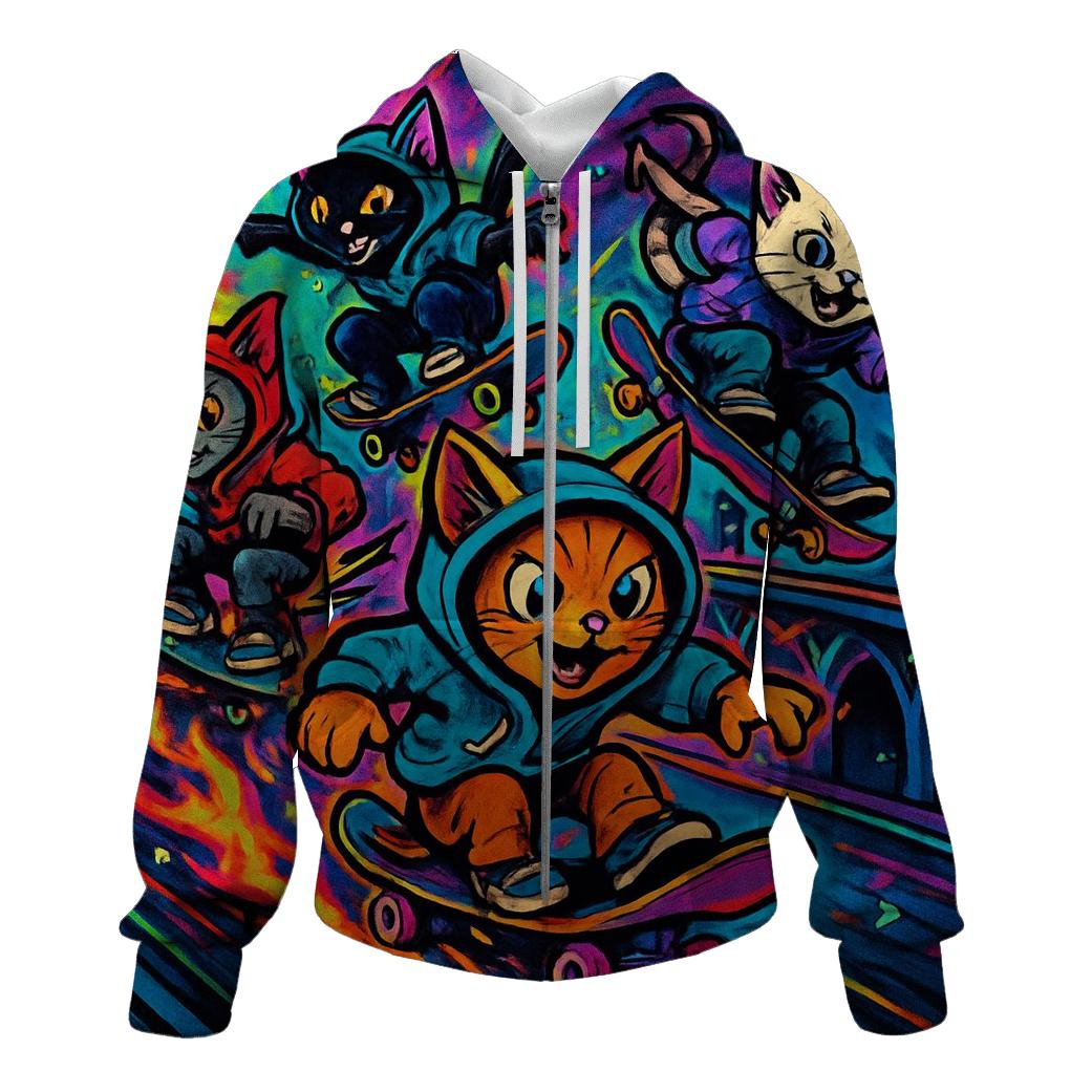 Meteor Skate Brigade embroidered hoodies