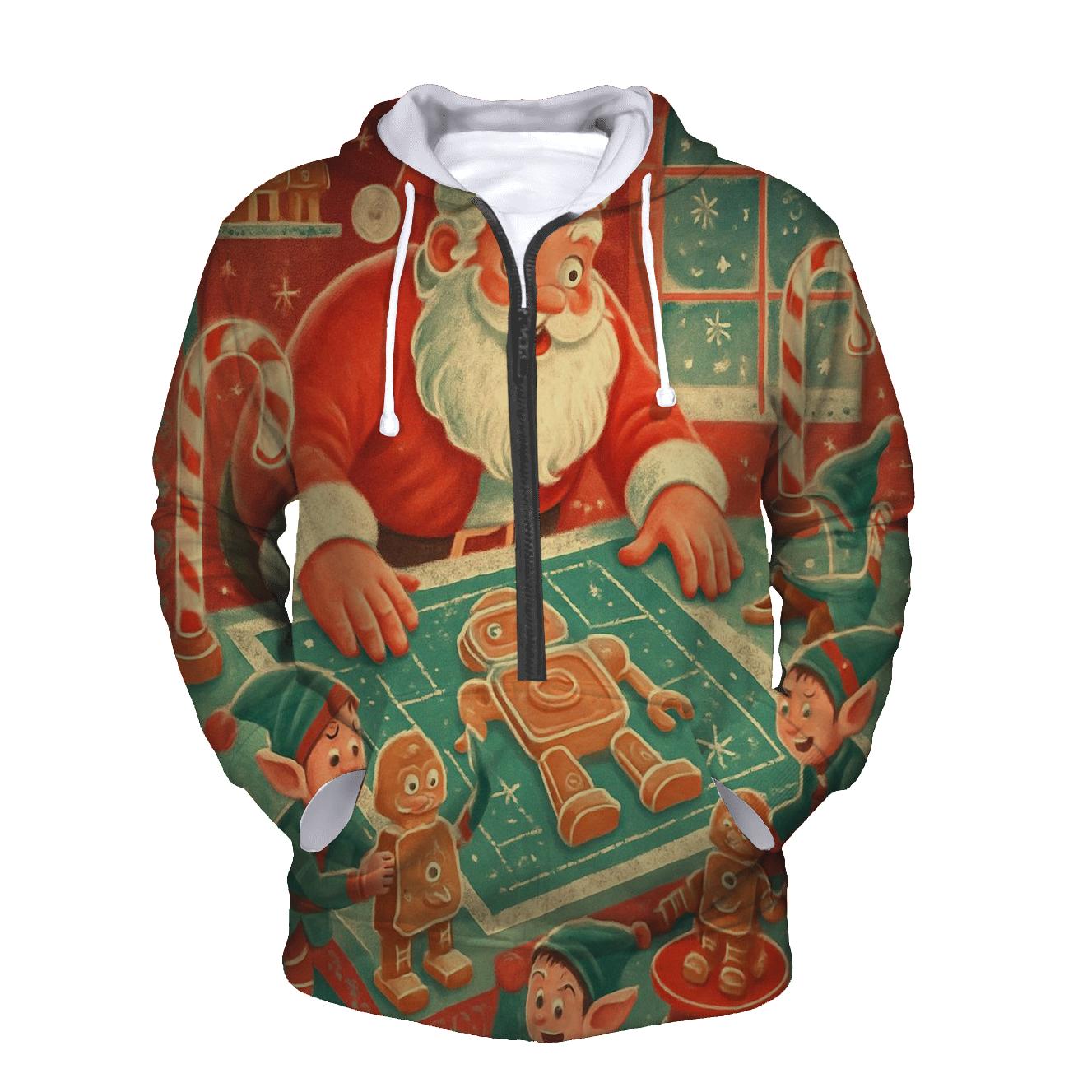 Santas Gingerbread Workshop graphic hoodies
