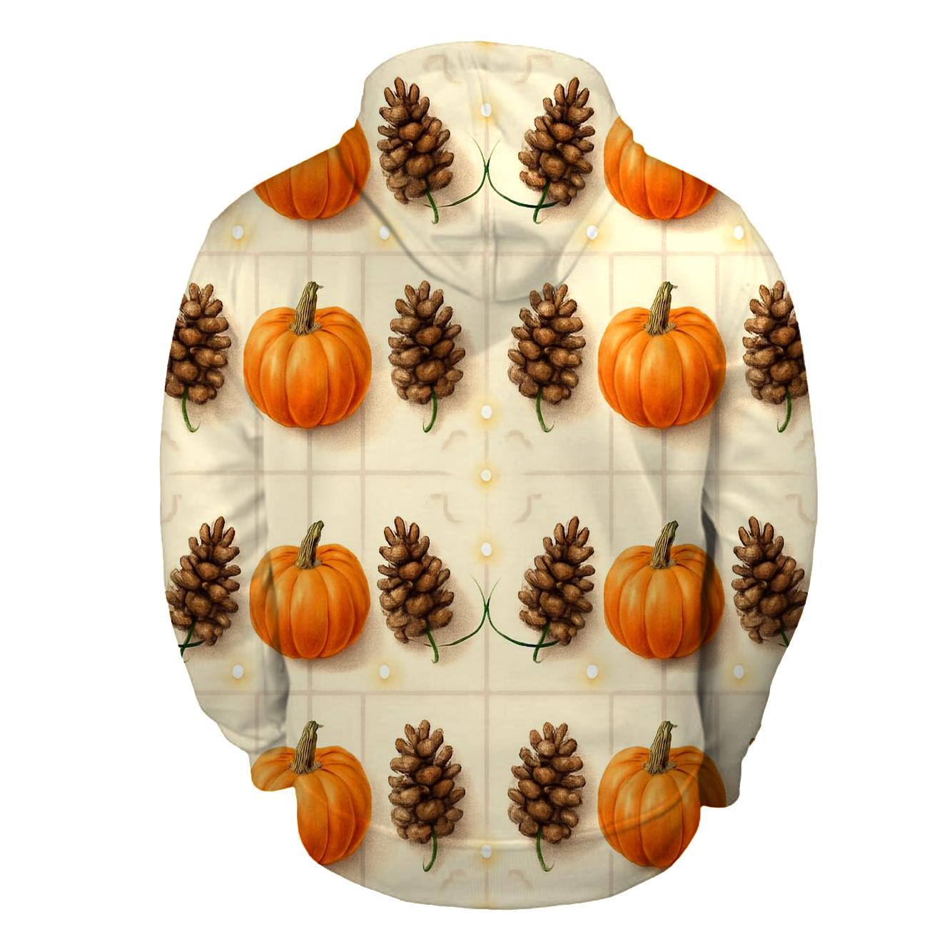 Pinecone Pumpkin Tile Lattice heavyweight hoodies