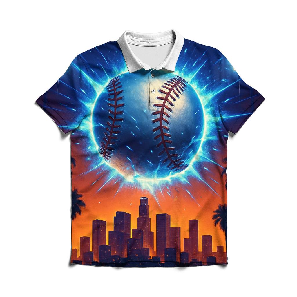 Dodger Skyline Smash designer slim fit polos