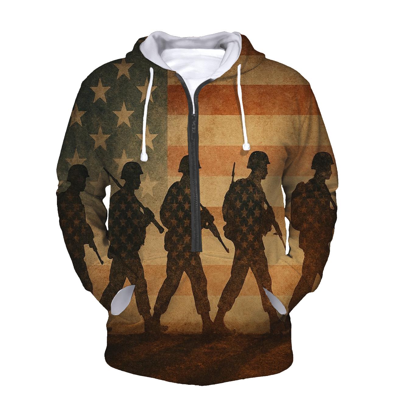 Veteran Mosaic hoodie designs