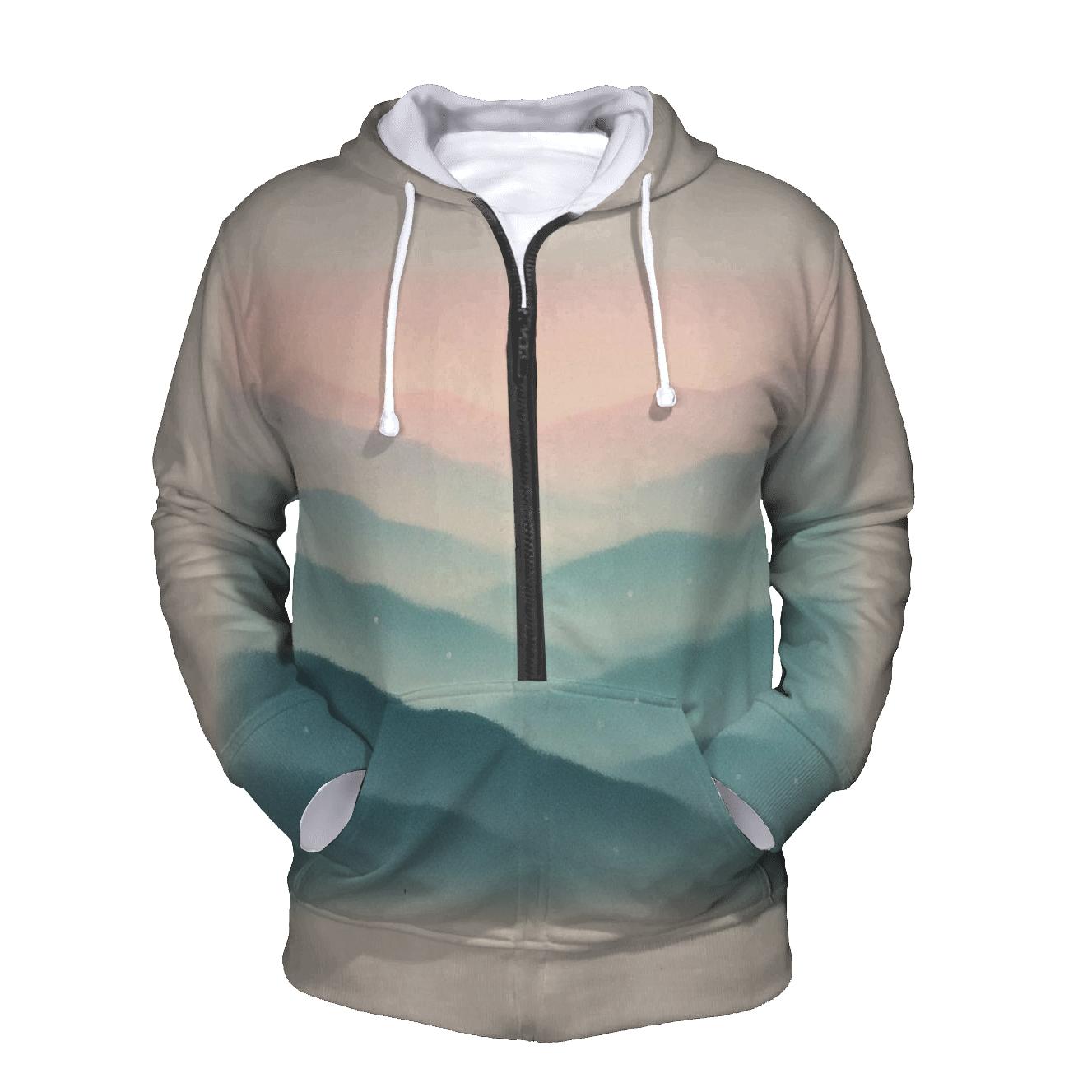 Pastel Vapor Valley embroidered hoodies