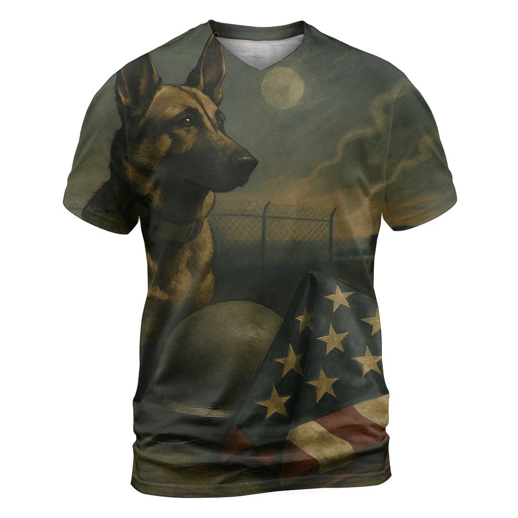 Silent Watchdog vibrant all-over design tees