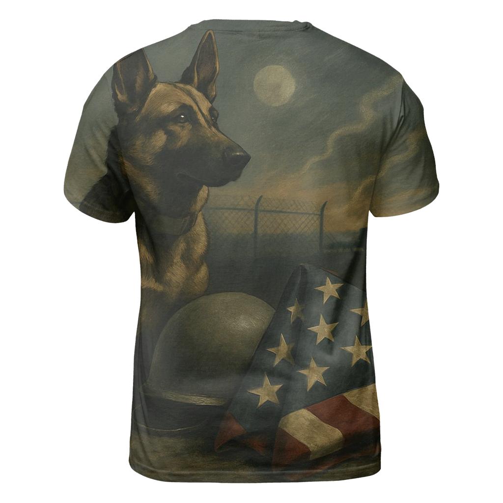 Silent Watchdog vibrant all-over design tees
