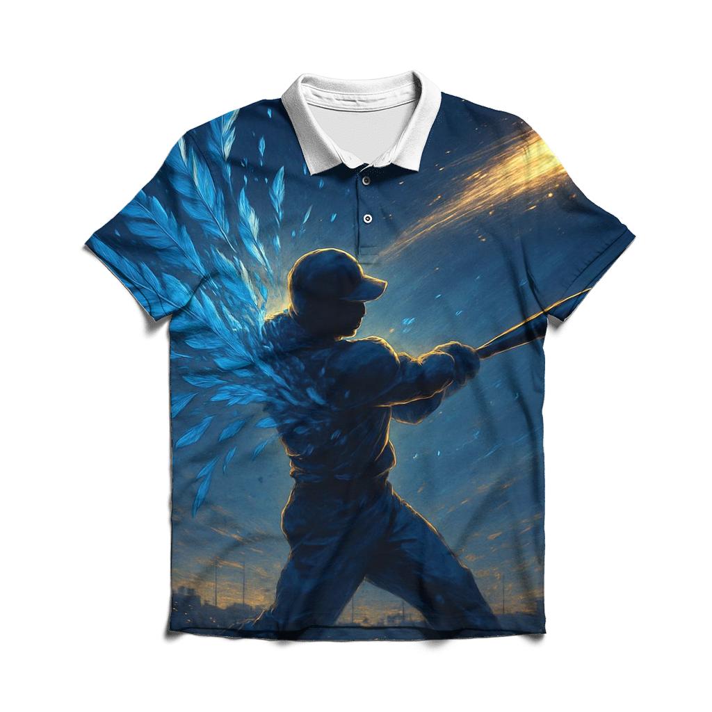 Feathered Home Run Blue Jays designer slim fit polos