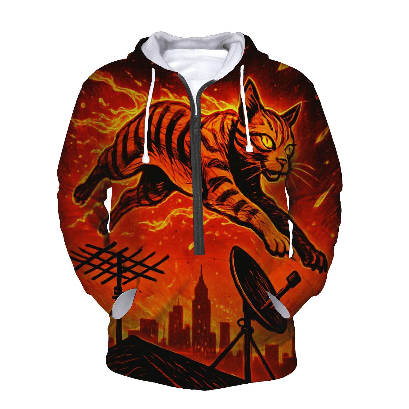 Solar Flare Alley Acrobat zip-up hoodies