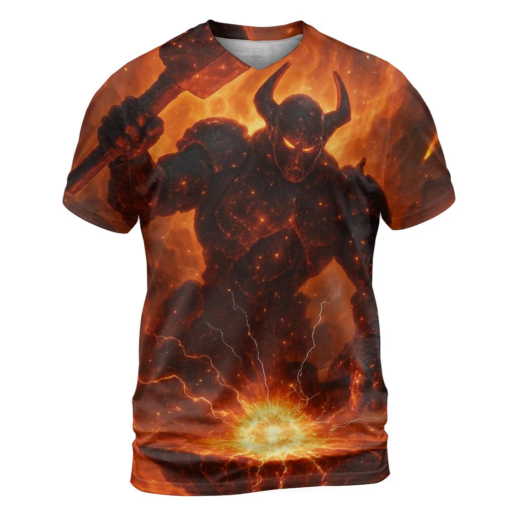 Solar Forge Titan trendy printed shirt styles