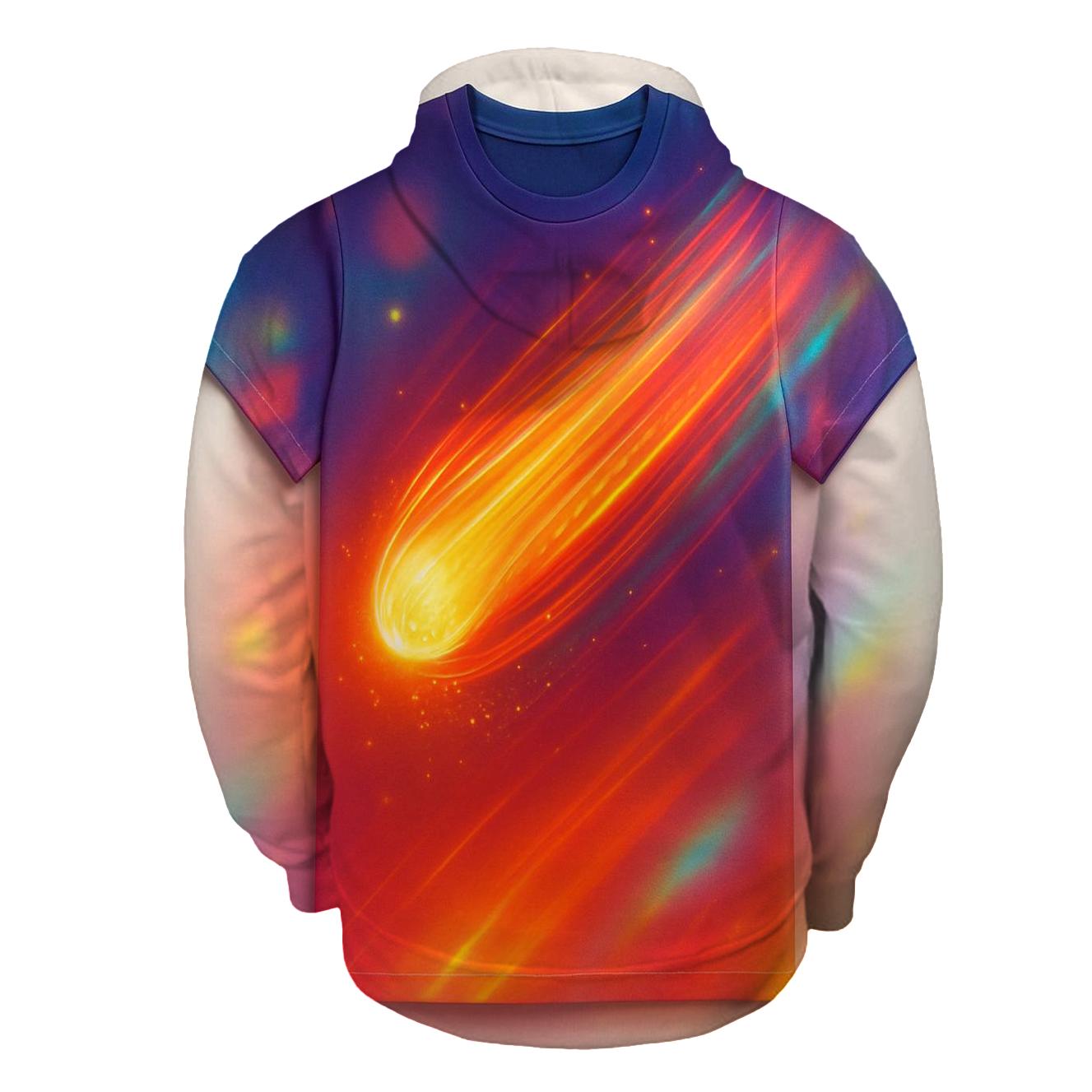Chromatic Comet Stream printed hoodies