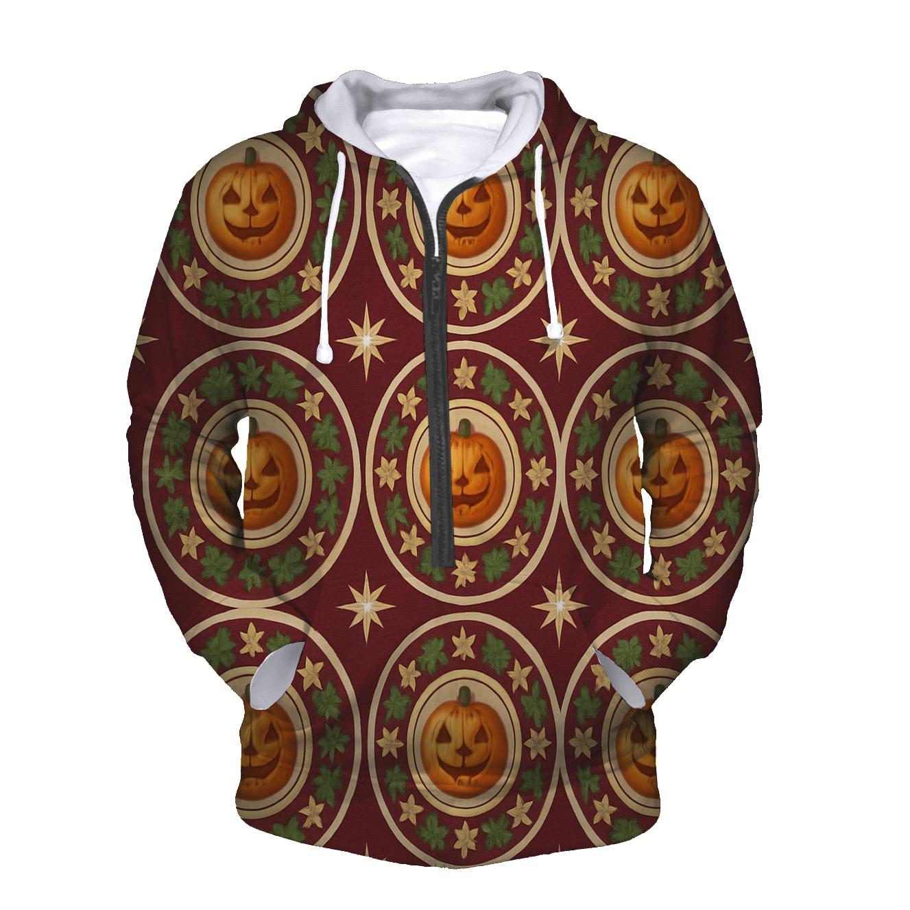 Ornament Pumpkin Radial Medallion premium hoodies