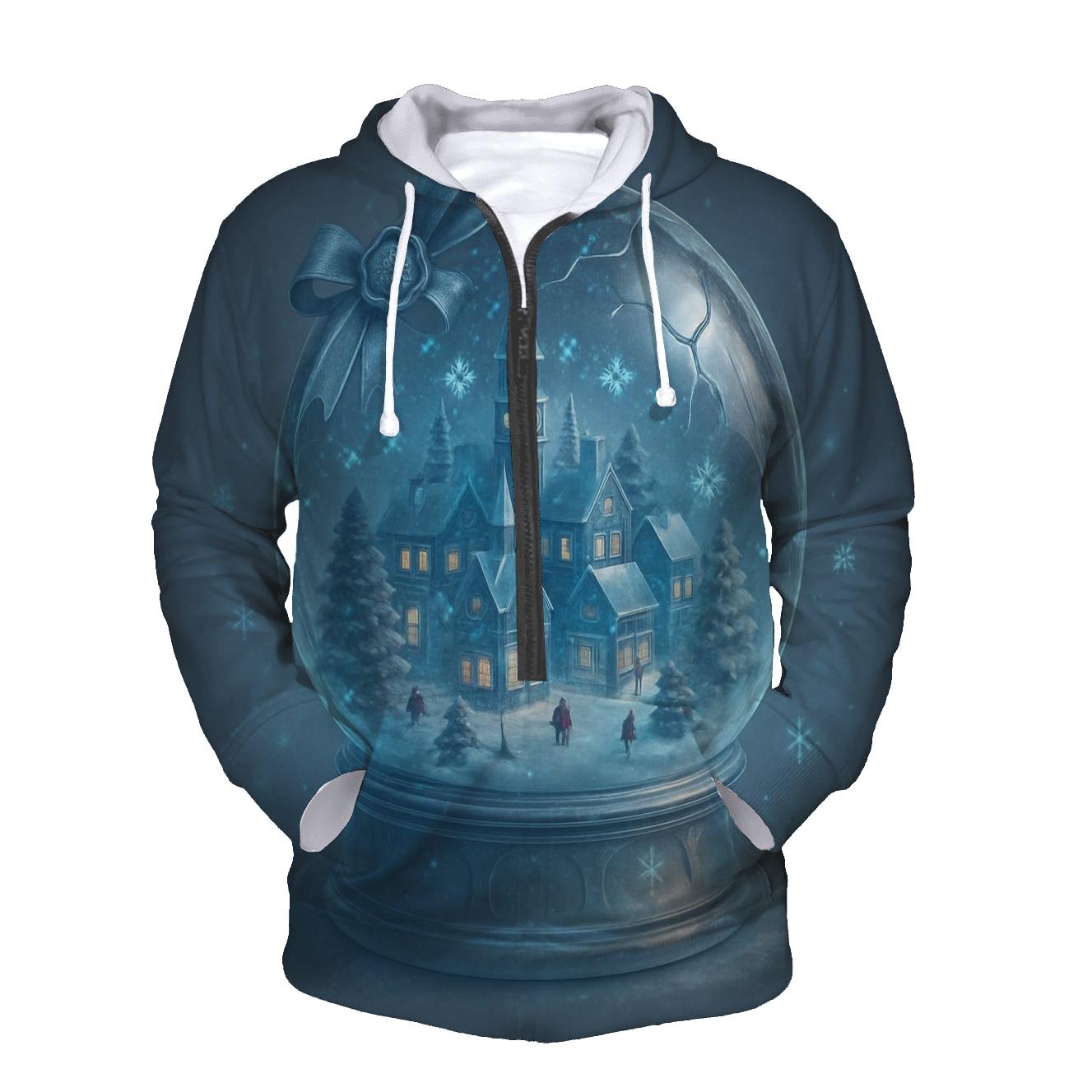 Snow Globe Cityscape printed hoodies