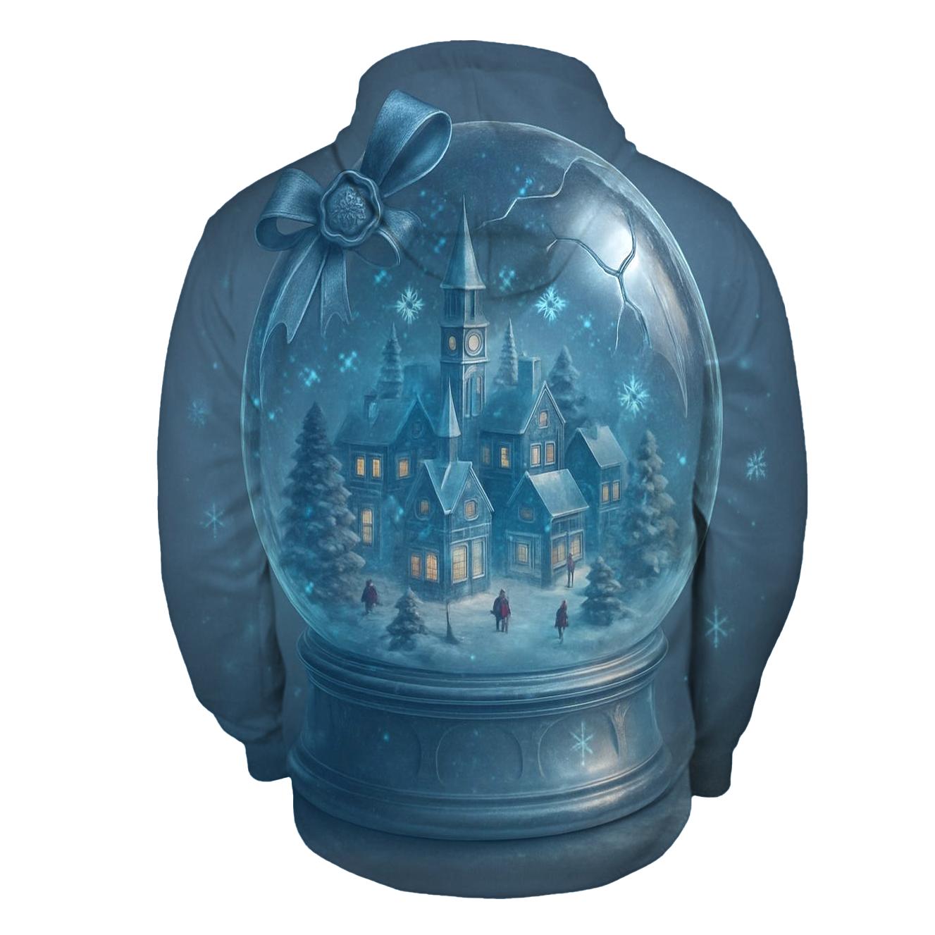Snow Globe Cityscape printed hoodies