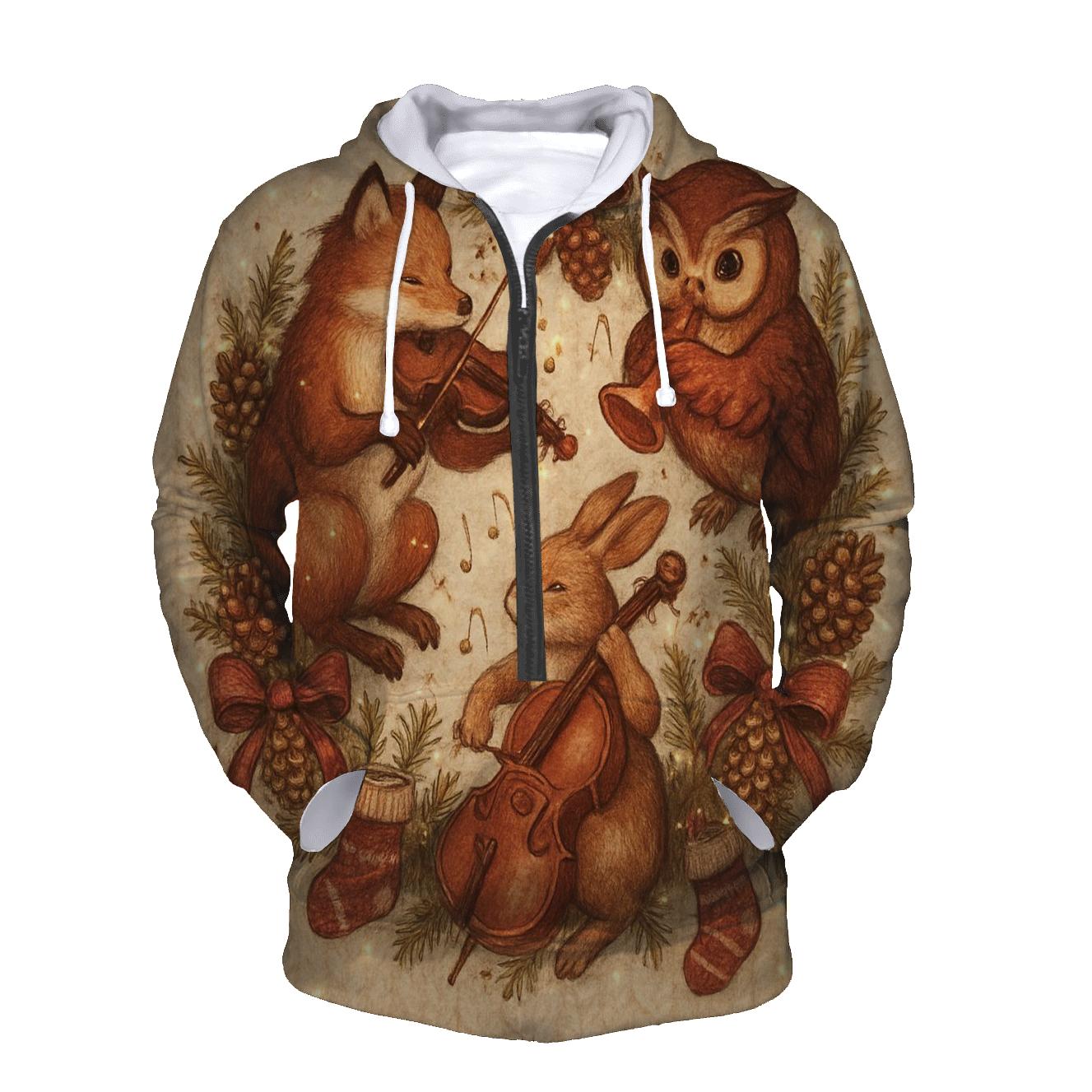 Wreath Of Woodland Choir pullover hoodies