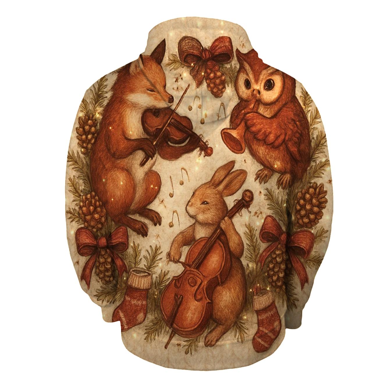 Wreath Of Woodland Choir pullover hoodies