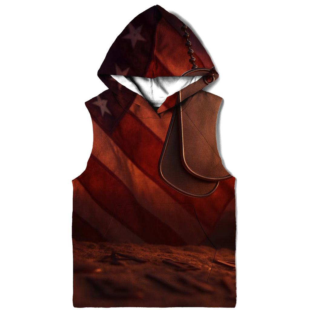 Dog Tags At Sundown pullover hoodies