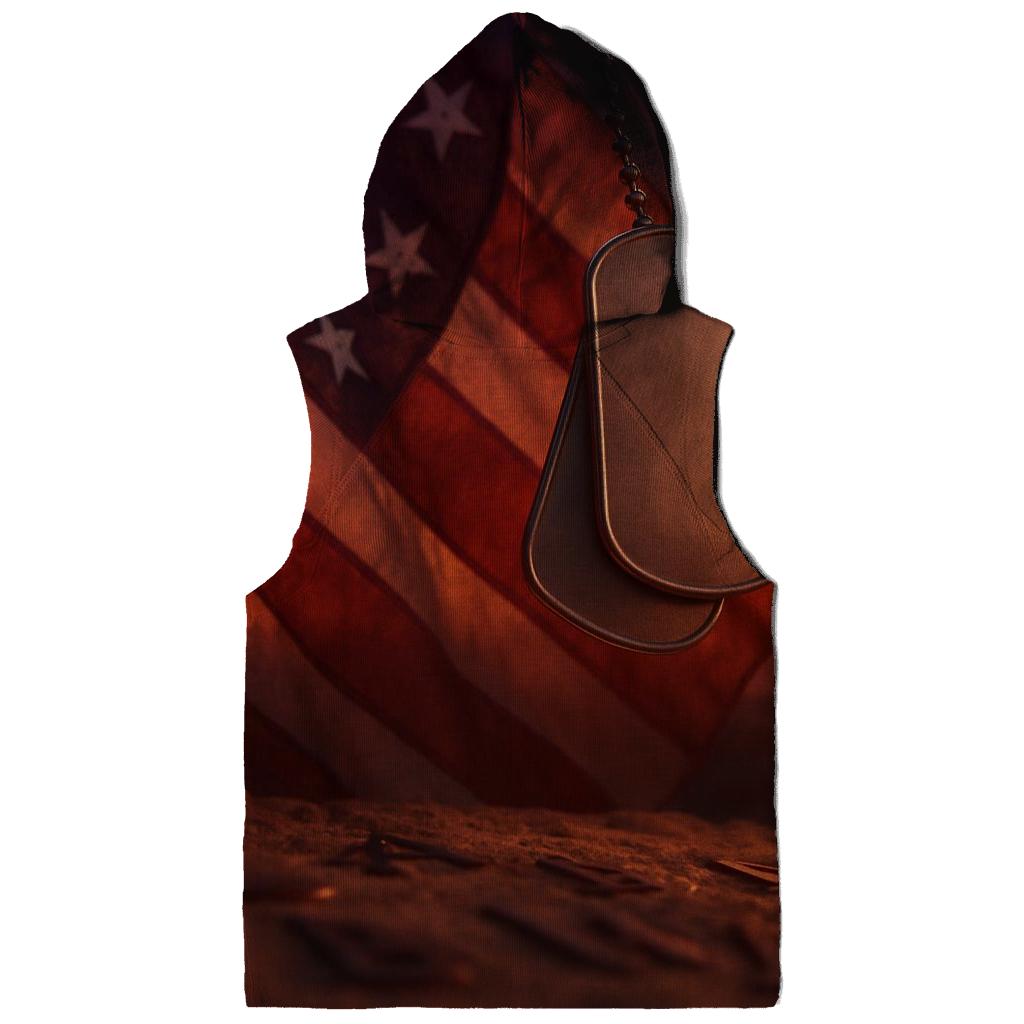 Dog Tags At Sundown pullover hoodies