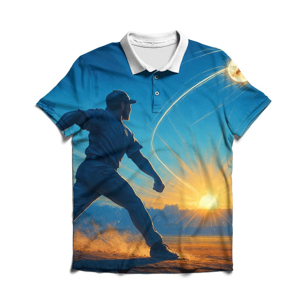 Golden Pitch Horizon designer slim fit polos