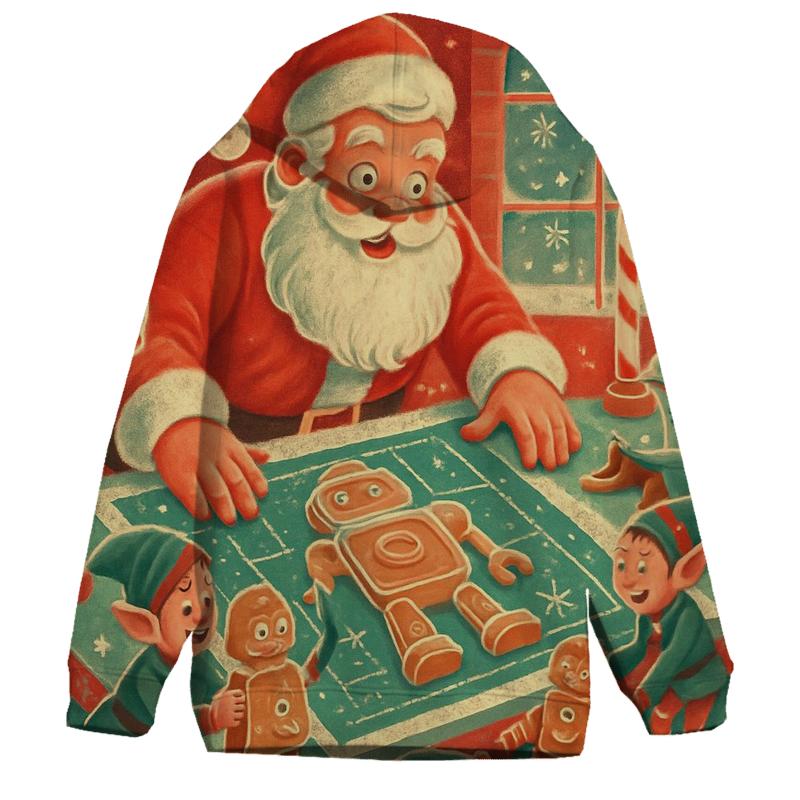 Santas Gingerbread Workshop designer hoodies
