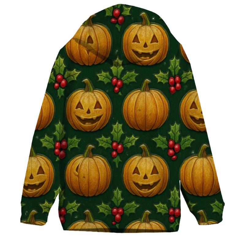 Holly Pumpkin Chevron Band hoodie trends