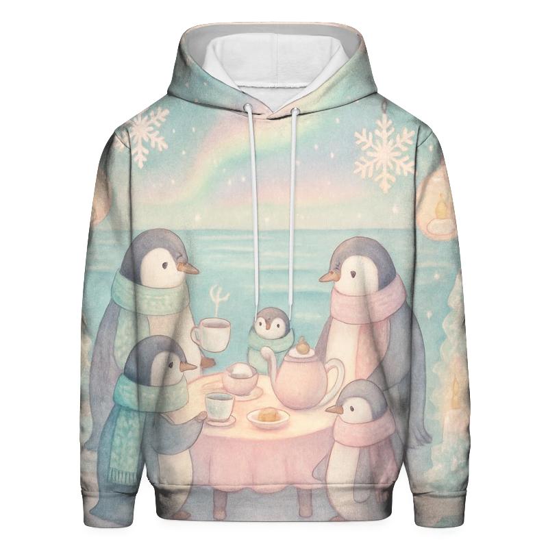 Penguin Evening Tea Party designer hoodies