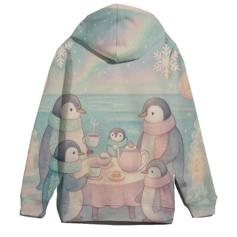 Penguin Evening Tea Party designer hoodies