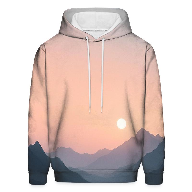 Mountain Violet Fade pullover hoodies