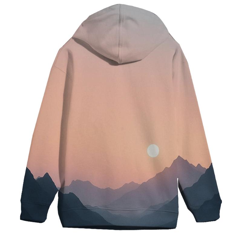 Mountain Violet Fade pullover hoodies