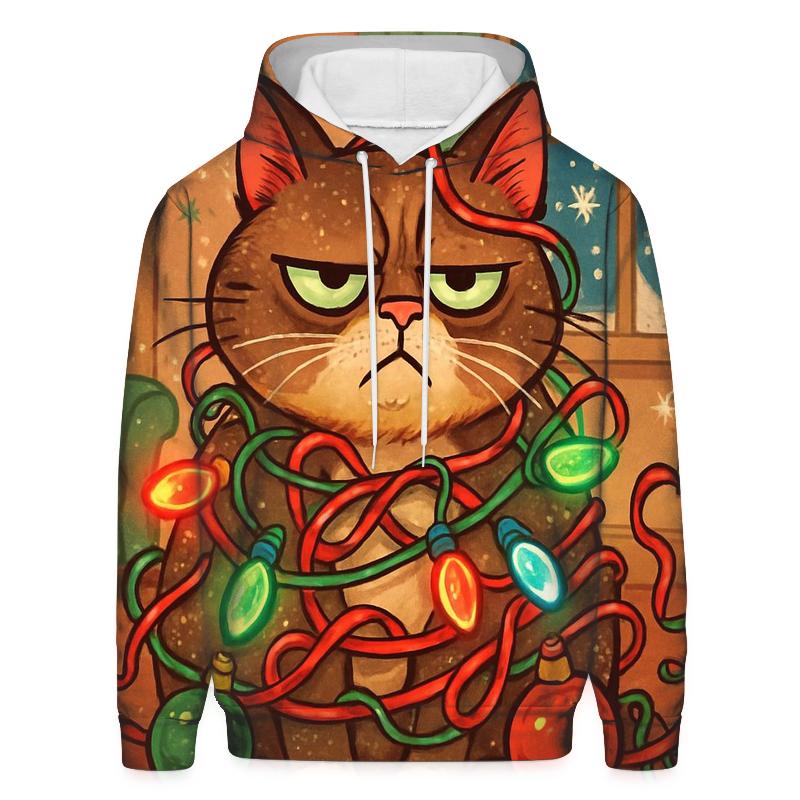 Grumpy Cat Tangled Lights hoodie designs