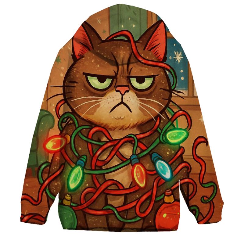 Grumpy Cat Tangled Lights hoodie designs