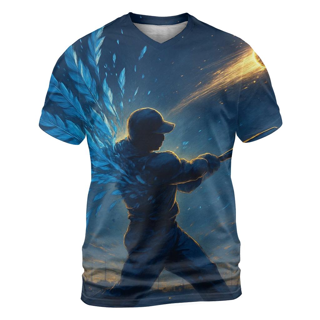 Feathered Home Run Blue Jays trendy printed shirt styles